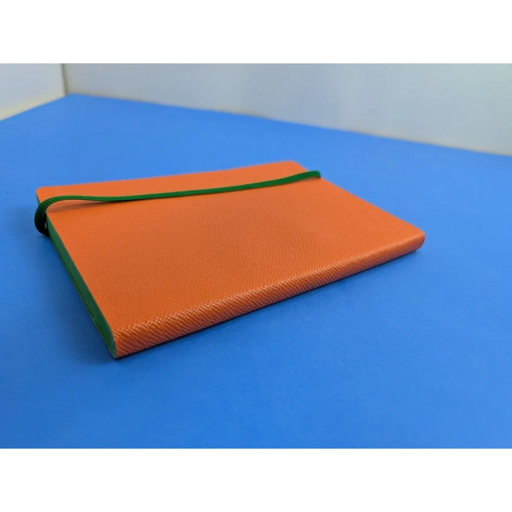 Campo Marzio Orange Leather Bound Notebook Journal 8